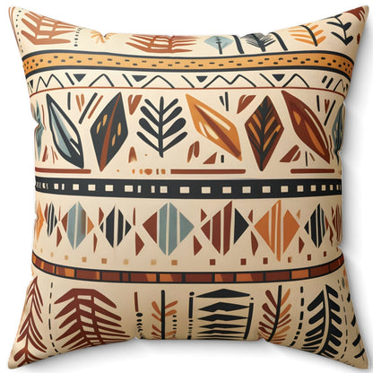 Earth Tones Boho Tribal Pillow