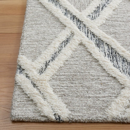 Modern Boho Diamond Shag Area Rug