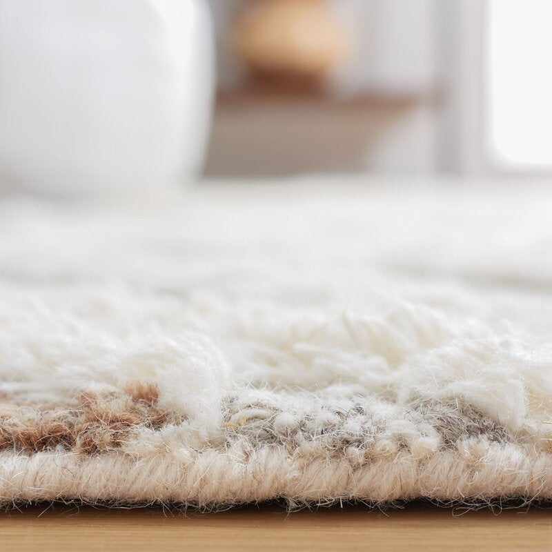 Modern Boho Diamond Shag Area Rug