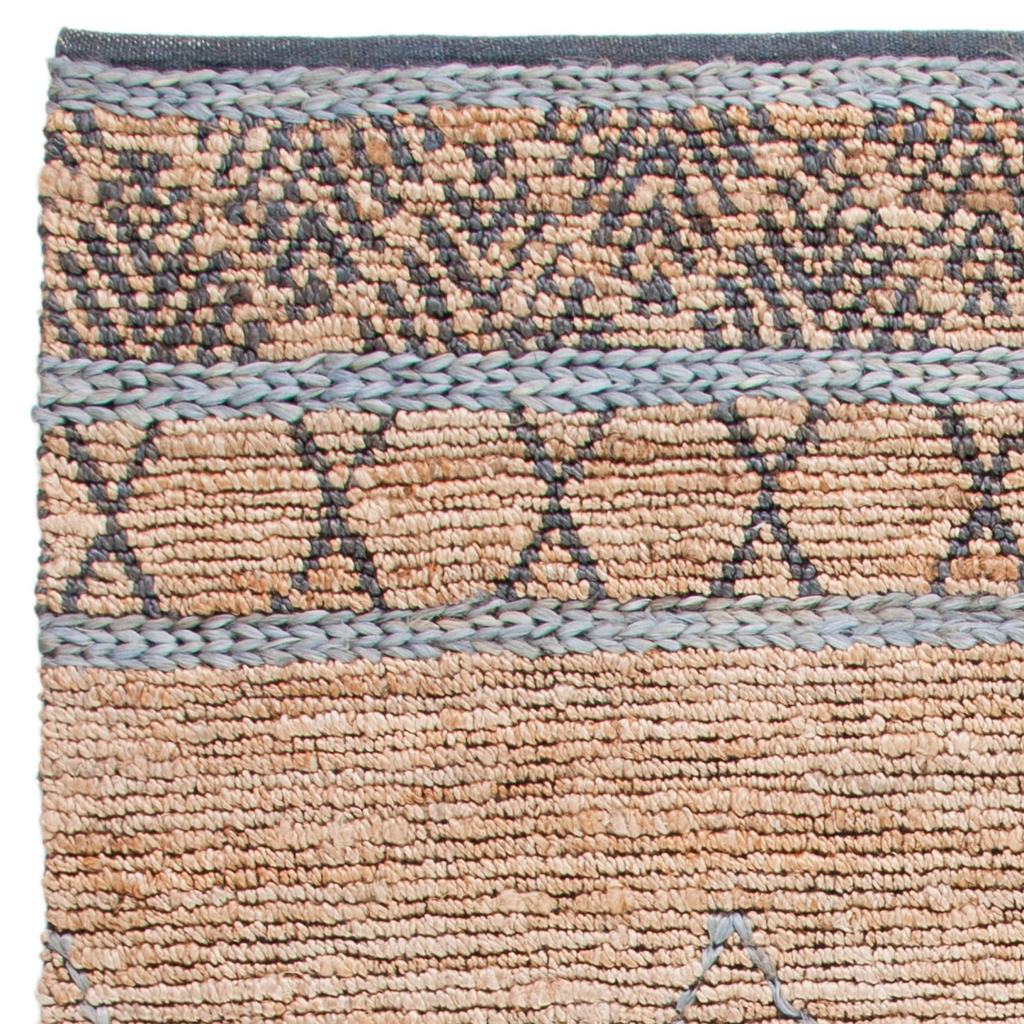 Boho Rustic Charm Rug - Natural Soft Sisal & Jute in Beige/Grey