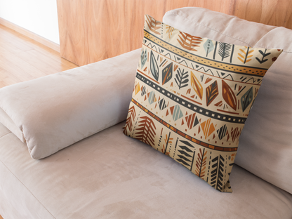 Earth Tones Boho Tribal Pillow