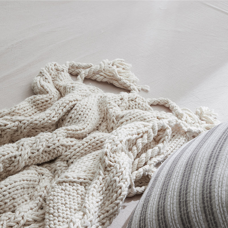 Handmade Knitting Woven Soft Blanket