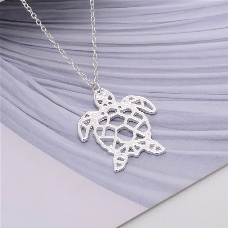 Elegant Hollow Turtle Necklace