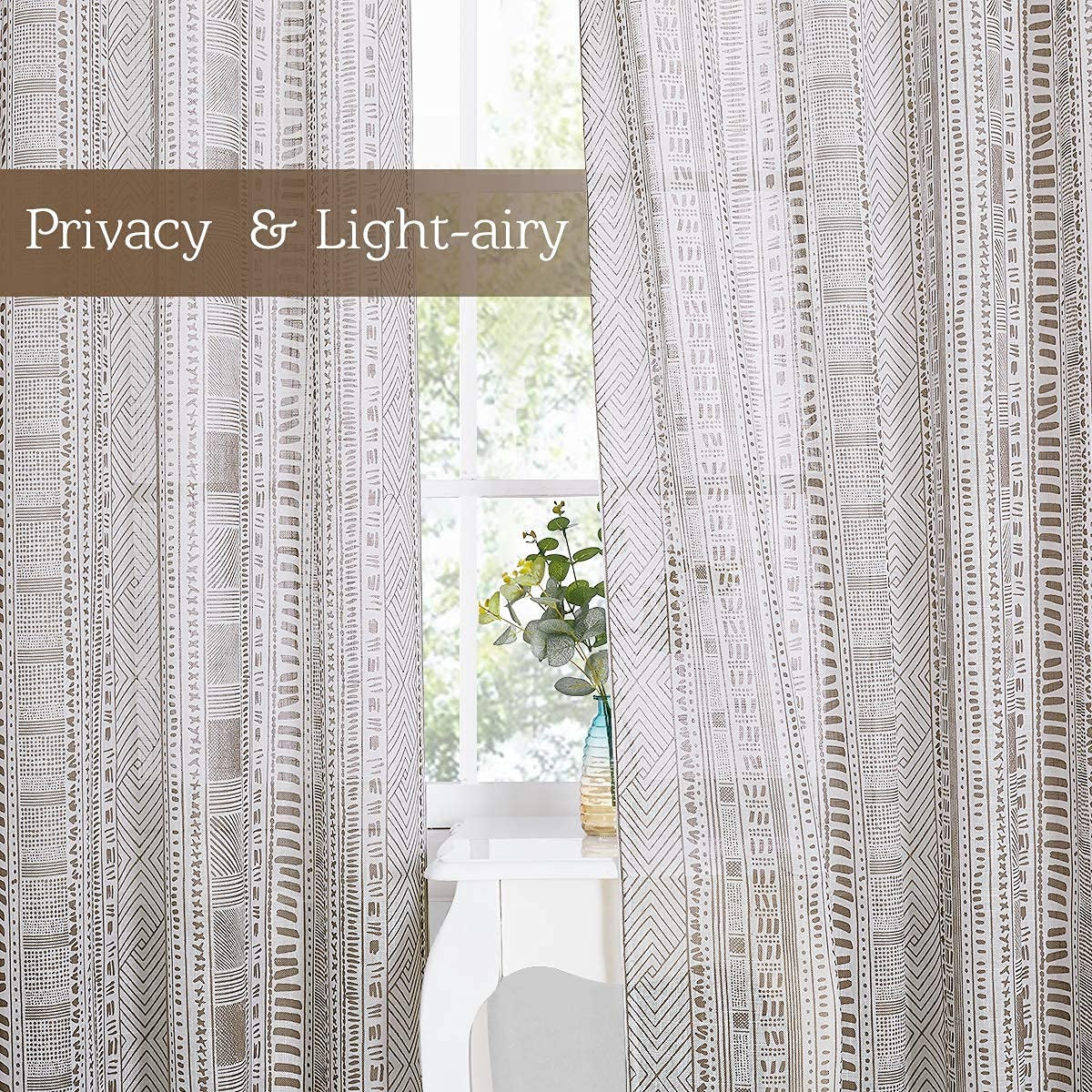 Sheer Curtains for Sliding Door 2 Panels