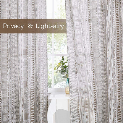 Sheer Curtains for Sliding Door 2 Panels