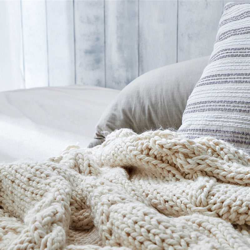 Handmade Knitting Woven Soft Blanket