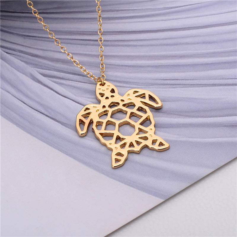 Elegant Hollow Turtle Necklace