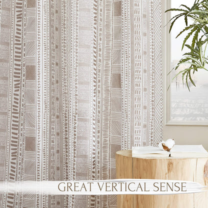 Grommet Vertical Flax Linen Sheer Curtain