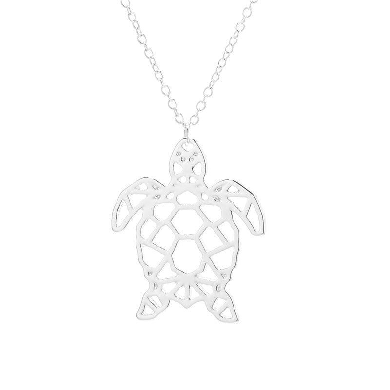 Elegant Hollow Turtle Necklace