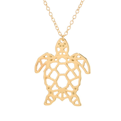 Elegant Hollow Turtle Necklace